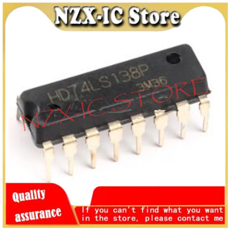 

5PCS/LOT Original authentic in-line HD74LS138P DIP-16 decoder/demultiplexer chip