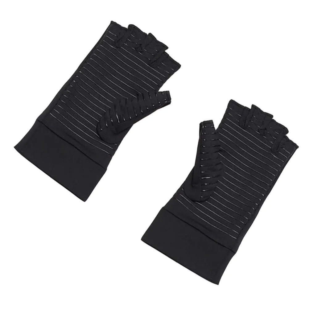 1 쌍의 미끄럼 방지 압축 장갑 남성 여성을위한 경량 관절 지원 손 커버 러닝 운동 체육관 요가 재활