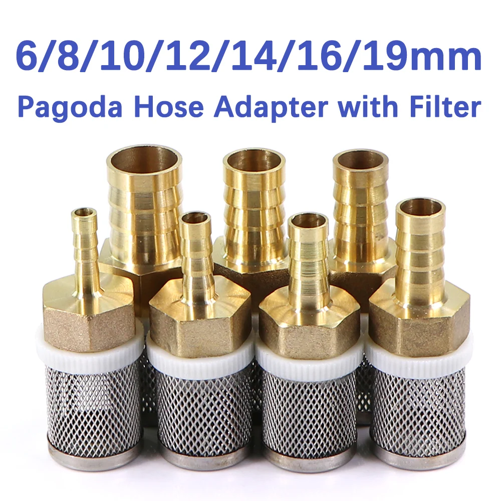 ケージ・アクセサリー ponpu 1pc 6-19mm Brass Barb Pagoda Hose Adapter 304 Stainless