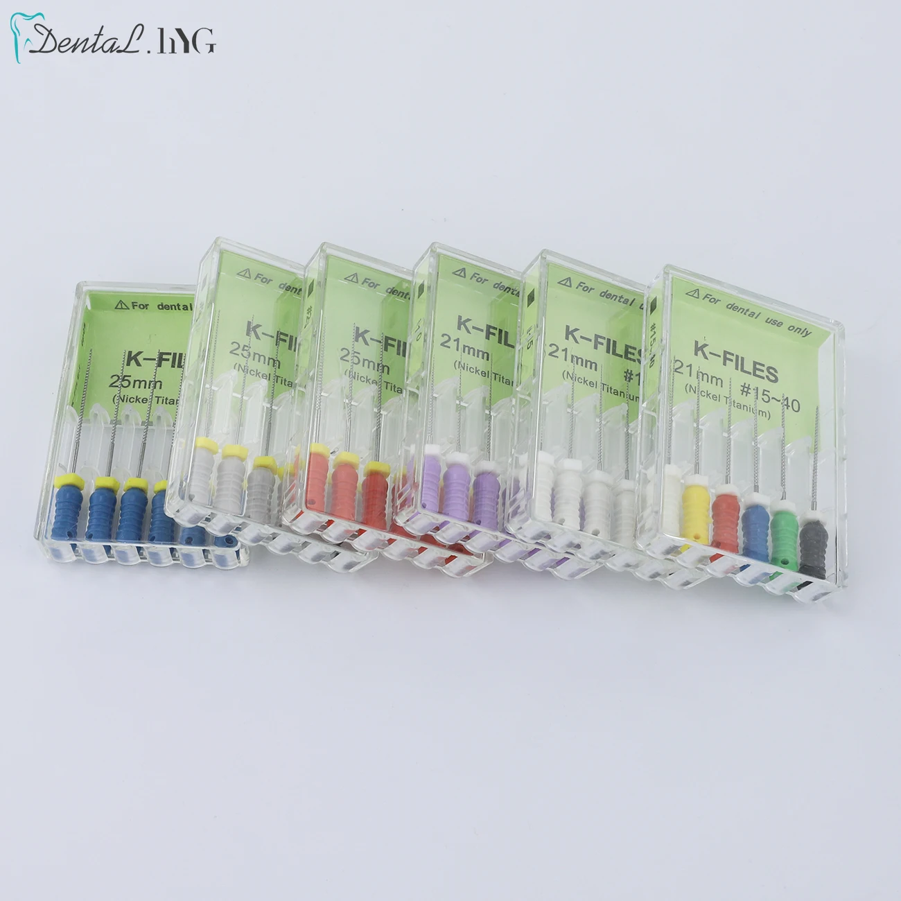 Dental Niti Hand Use Files Endodontic Dental Instruments Root Canal File 6Pcs/Pack K-File 21mm/25mm 5