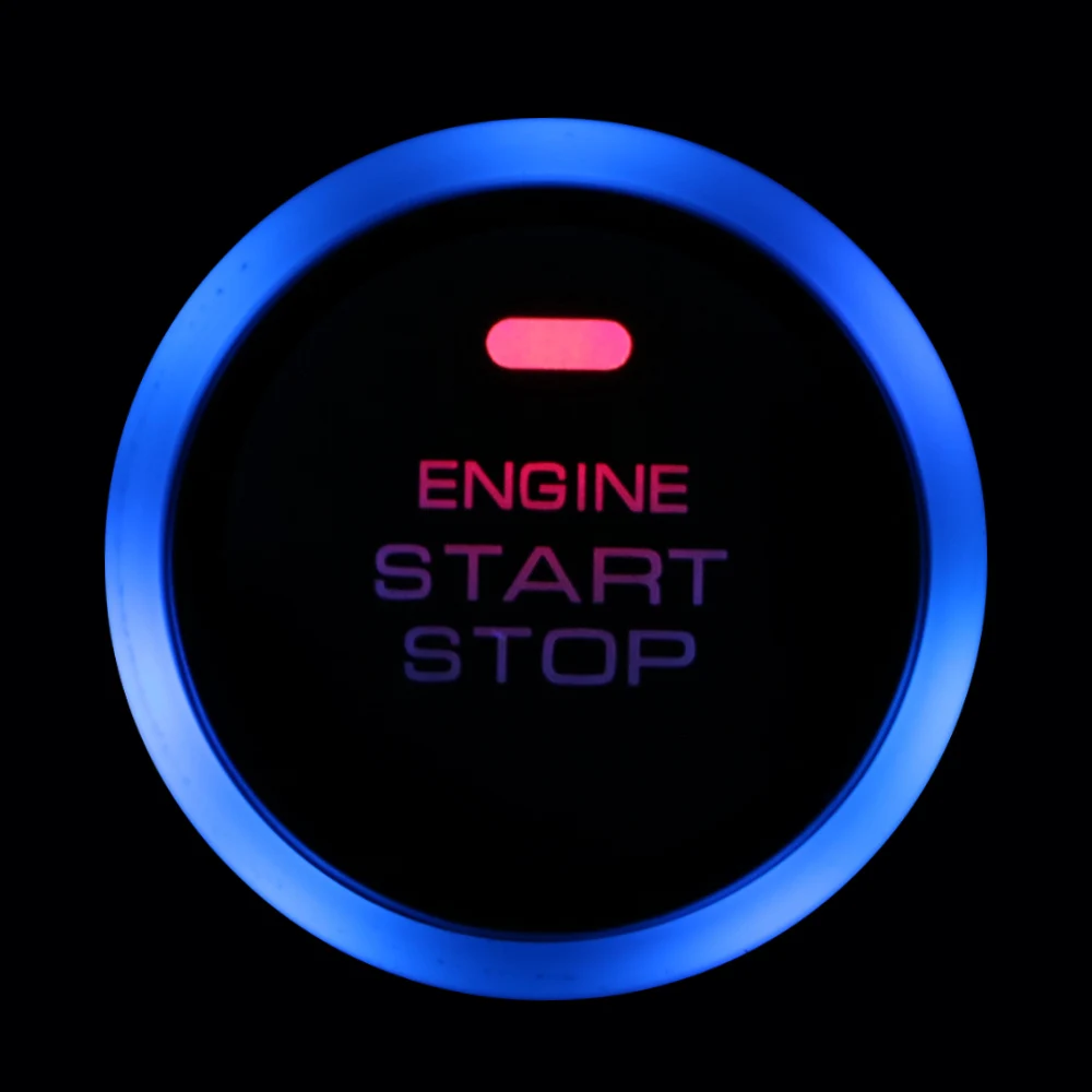 Car-styling 12V Entry Ignition Starter Switch Universal Auto Replacement Auto Car Engine Start Stop Push Button Keyless Car Start Button Car Start Stop Button