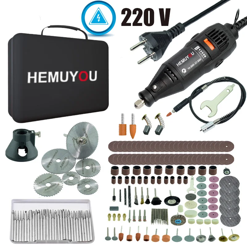 Mini Electric Drill Engraver Rotary Tool Polishing Machine 180W Power Tool Variable Speed Engraving Pen With Accessories