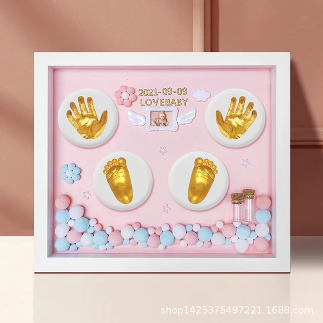 In Stock Newborn Baby Handprint Footprints Ink Crafts Safe Non Toxic DIY  Photo Frame Baby Accessories Infant Pet Dog Paw Souvenirs And Toy Gifts  From Sunshine_mall, $2.59