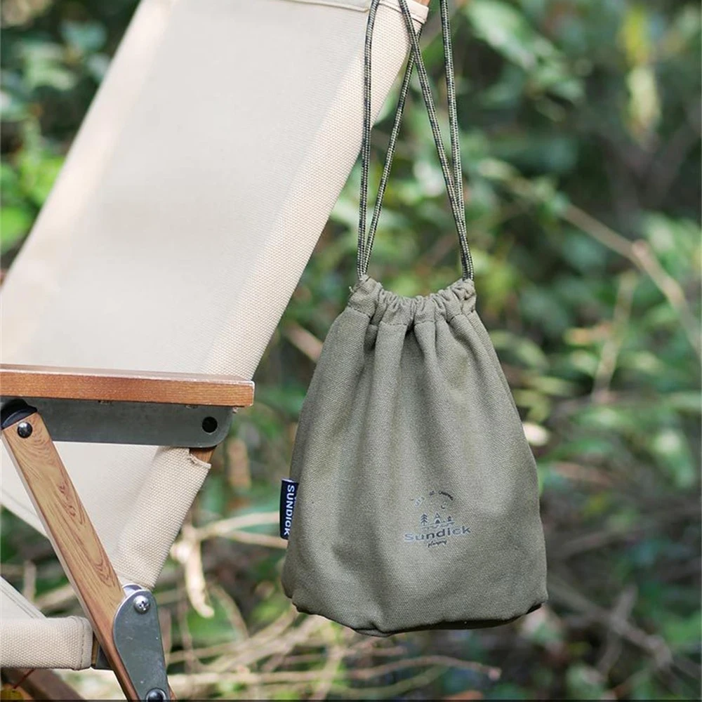 Canvas Storage Box Durable And Breathable Button Design Anti Splashing Canvas 3 Specifications Storage Bag Bag
