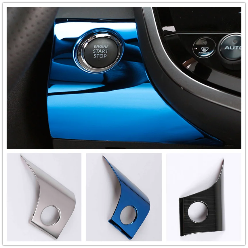 

For Toyota Camry 70 XV70 2018-2021 2022 2023 Stainless Car Engine One-Click Start Stop Button Covers Frame Case Trims Stickers