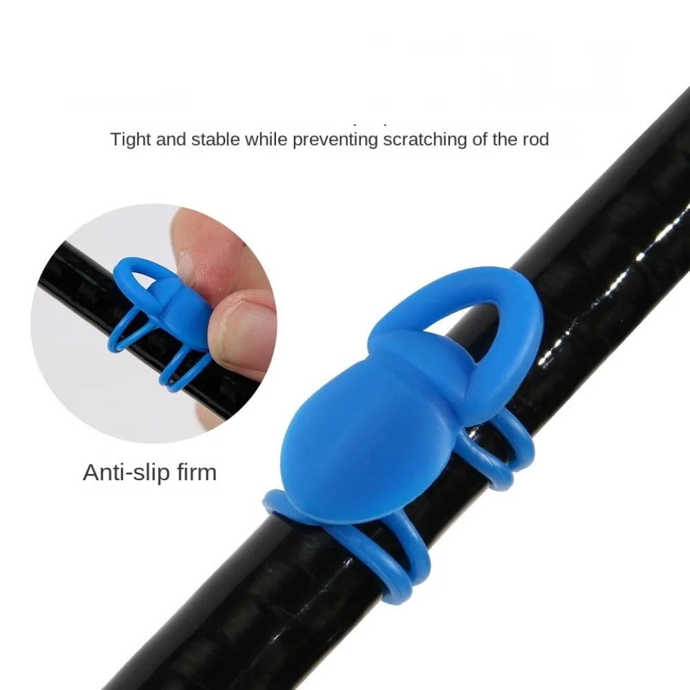 5pcs Silicone Fishing Hook Secure Keep Holder Lure Accessories Jig Hooks Safe Keeping For Fishing Rod Tool Bait Casting