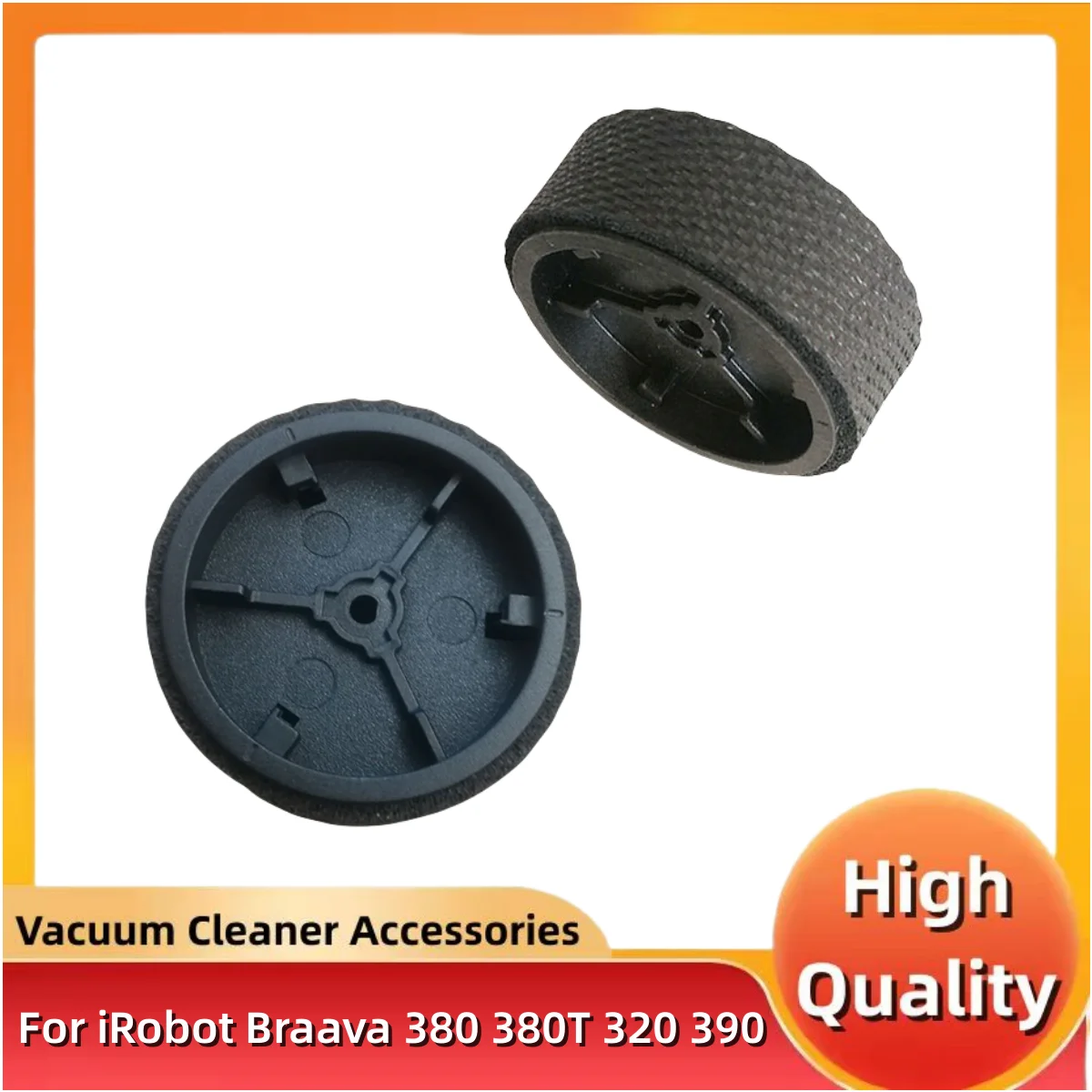 

2Pcs Caster Wheels Replacement For Irobot Braava 380 380T 320 390 381 390T Mint Plus 4200 5200C Vacuum Cleaner Parts