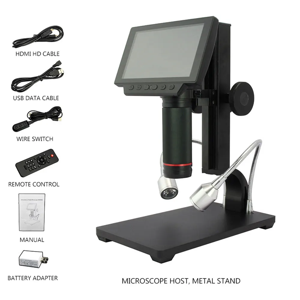 

Цифровой микроскоп с HDMI/USB, 560X, для ремонта сотовых телефонов, часов, печатных плат, паяльный инструмент, BGA ADSM302