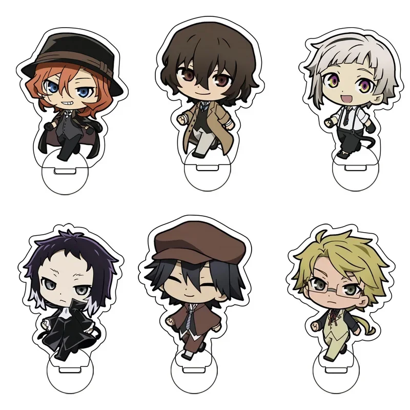 

5CM Mini Anime Bungo Stray Dogs Acrylic Kunikida Doppo Cosplay Character Figure Stand Kawaii Accessories For Collections Gift