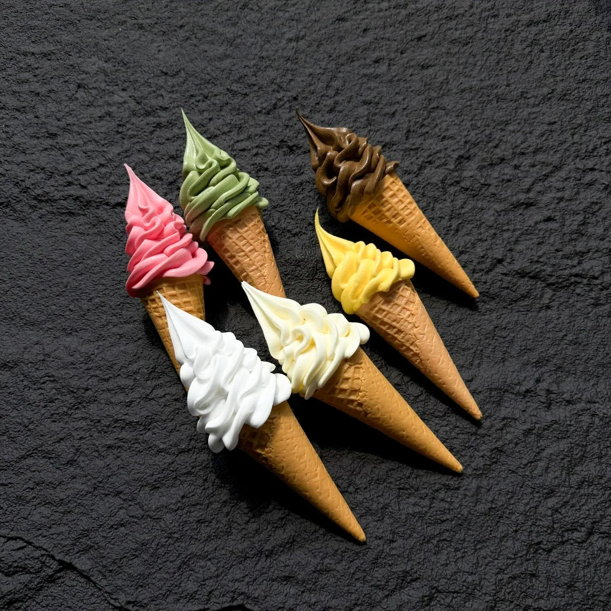 Large Realistic Ice Cream Replica for Photography, Display, and Decoration