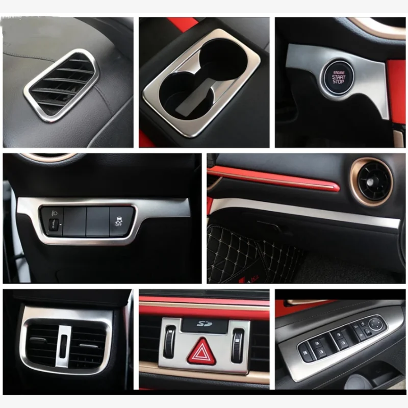 

Аксессуары LHD оконный выключатель для KIA Forte Cerato K3 2019-2022, переключатель лампы управления, выключатель переменного тока, вентиляционная рамка Предупреждение ные сигнальные огни
