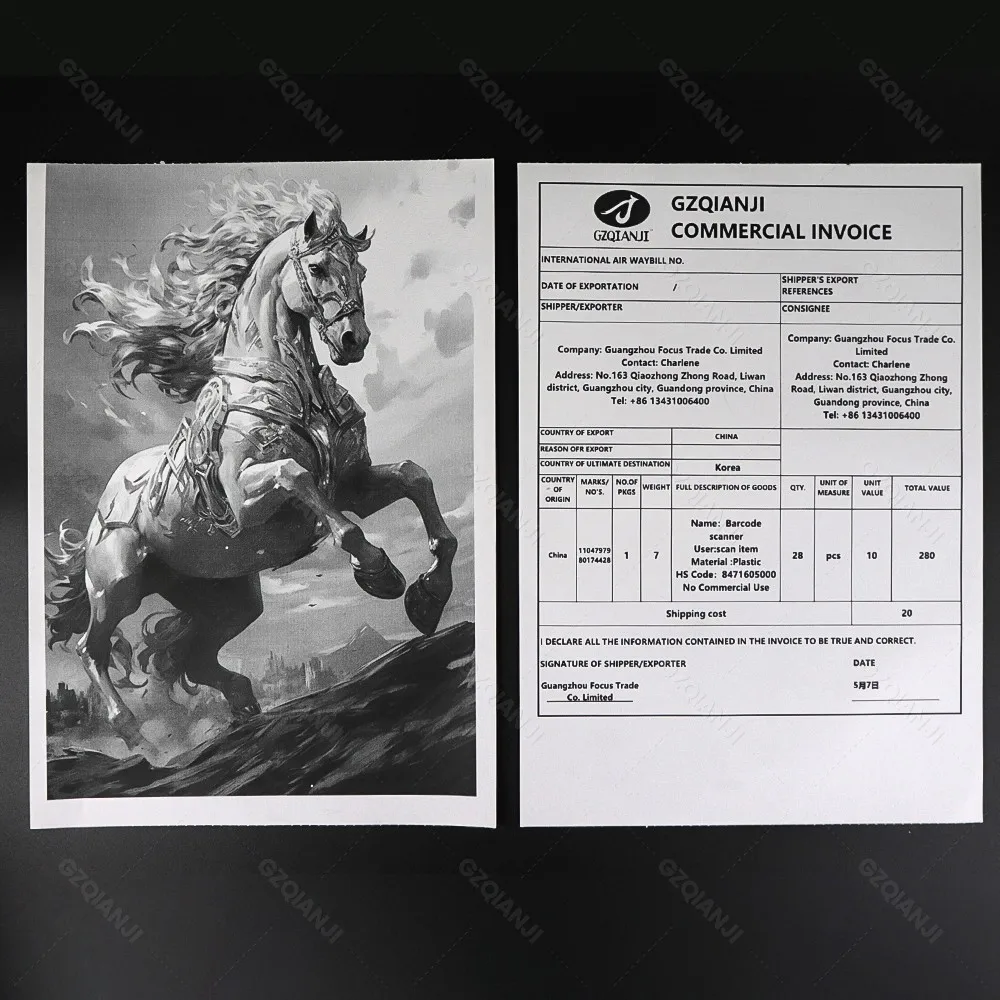 Rolls/Folded Thermal A4 Paper Suitable A40 Thermal Printer Quick-Dry Continuous Papel Termico for Office, Home, School Use