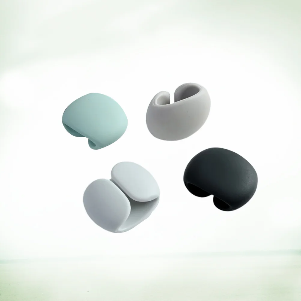 

4Pcs Silicone Magnet Cable Winder Earphone Cord Holder Organizer Cable Wire Holder