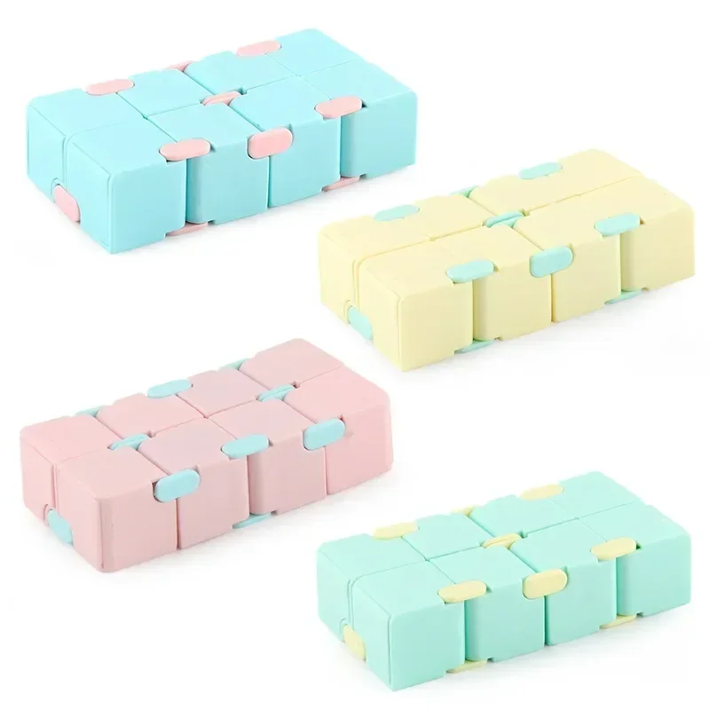 Fidget Toy Infinity Cube Fold Plastic Magic Cube Office Flip Cubic Puzzle