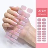 16/18/20Tips Super Long Lasting Gel Nail Wraps Adhesive Waterproof  French Semi-Cured Gel Nail Stickers Harden In UV Lamp Need 5