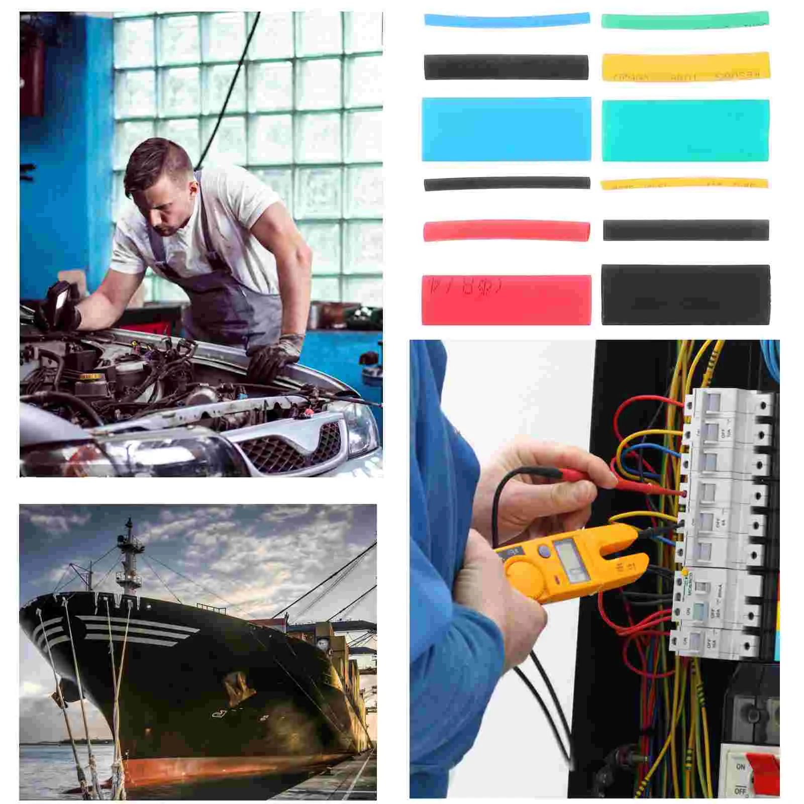 530pcs Heat Shrink Tubing Kit Insulation Heat Shrink Tubes Assorted Wire Cable Wrap Tubes shrink wrap