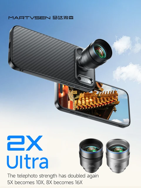 Ultra HD 2x Telephoto Lens Set for Concert Photography Professional Portable Phone Case External Camera Accessory 1