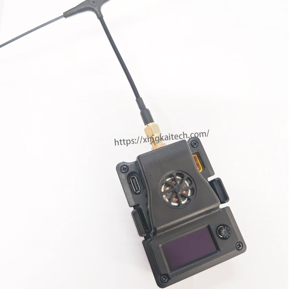 Récepteur ELRS 915MHz VRX pour drone FPV, boîtier ouvert montrant les composants internes.