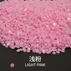 Vibrant Solid Color Jelly Resin Flat Back Rhinestones - 4mm ss16 - 5000pcs (Solid lt pink)
