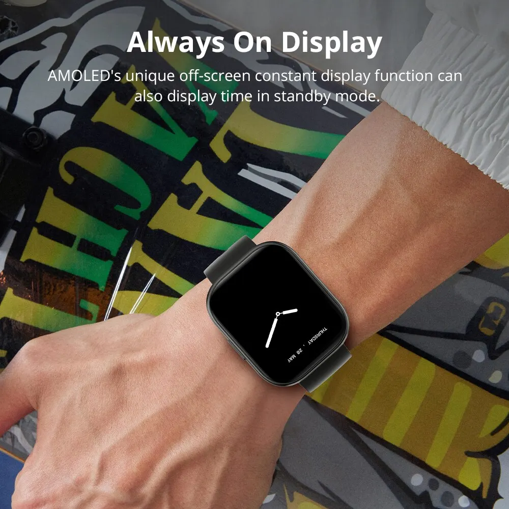 Smart Watch COLMI P68 2.04'' AMOLED Screen 100 Sports Modes 7 Day Battery Life Support Always On Display Men Women smart watch
