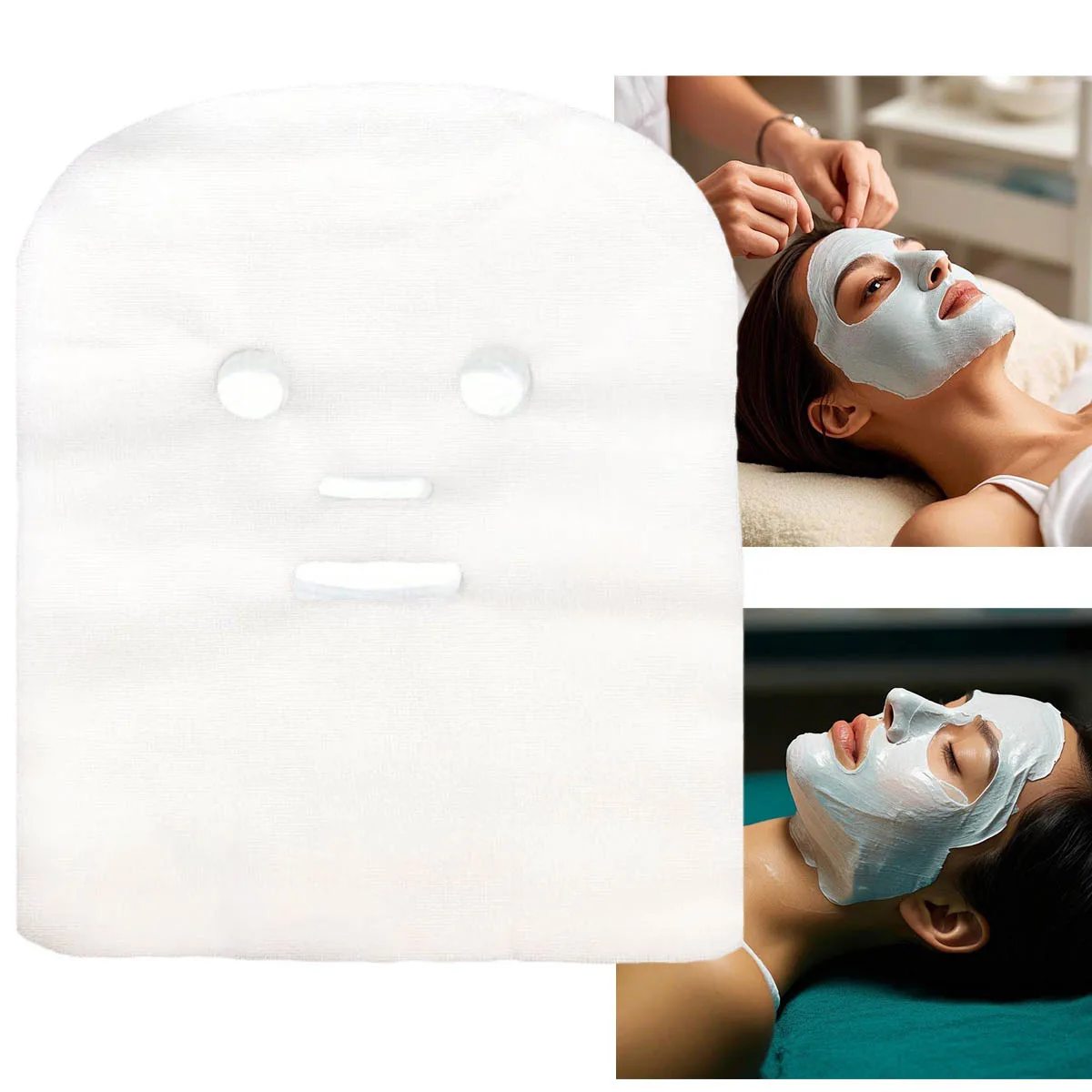 100/200PCS of Soft Disposable Gauze Mask Paper Delicate Gentle Non Irritating Efficient Penetration Skin Care Home Care Tools