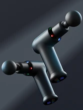  SANLEPUS Cool LED Light Massage Gun Hot Compress Electric Massager Deep Tissue Muscle Neck Body and Back Relaxation 