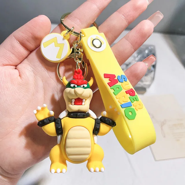 Porte-clés Figurine PVC Super Mario Bros - Personnages Luigi, Donkey Kong - Neuf