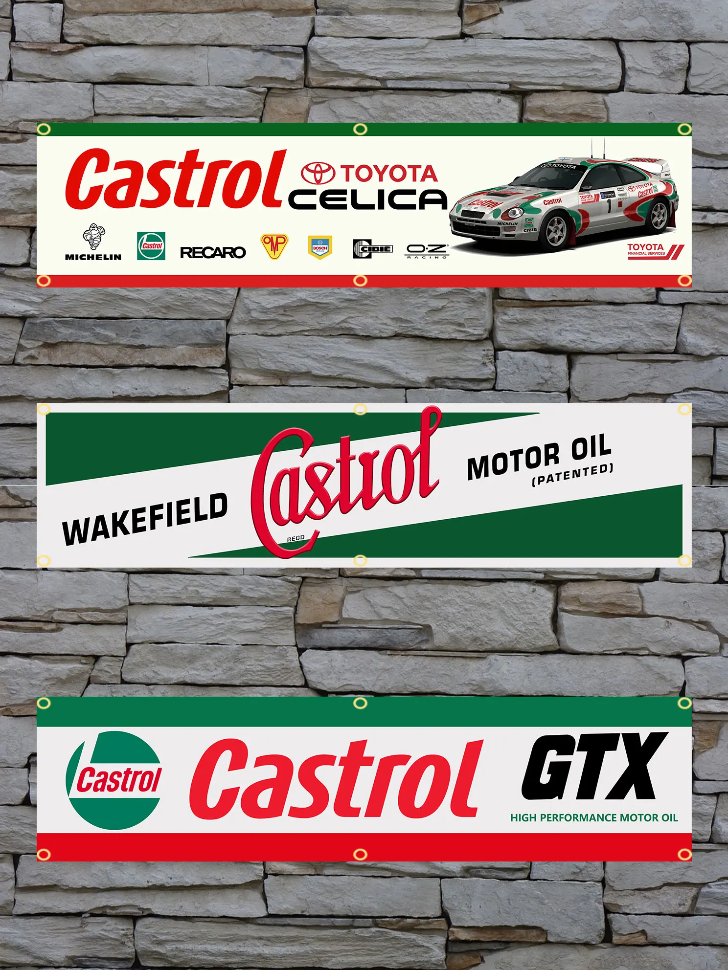 60X240Cm Castrs Flag Motoring Workshop Garage Banner Arazzo Poliestere Stampato Bandiera Garage O Esterno Per La Decorazione