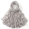 185*75 cm musulman Modal Hijab rayonne coton châles pour femmes mince plaine écharpe grande taille foulard islamique Turban bandeau