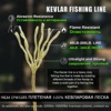 40lbs~200lbs Braided Kevlar Line High Strength Abrasion Resistance Fishing Assist Cord 30m Kevlar Fishing Line Thread Roll 2