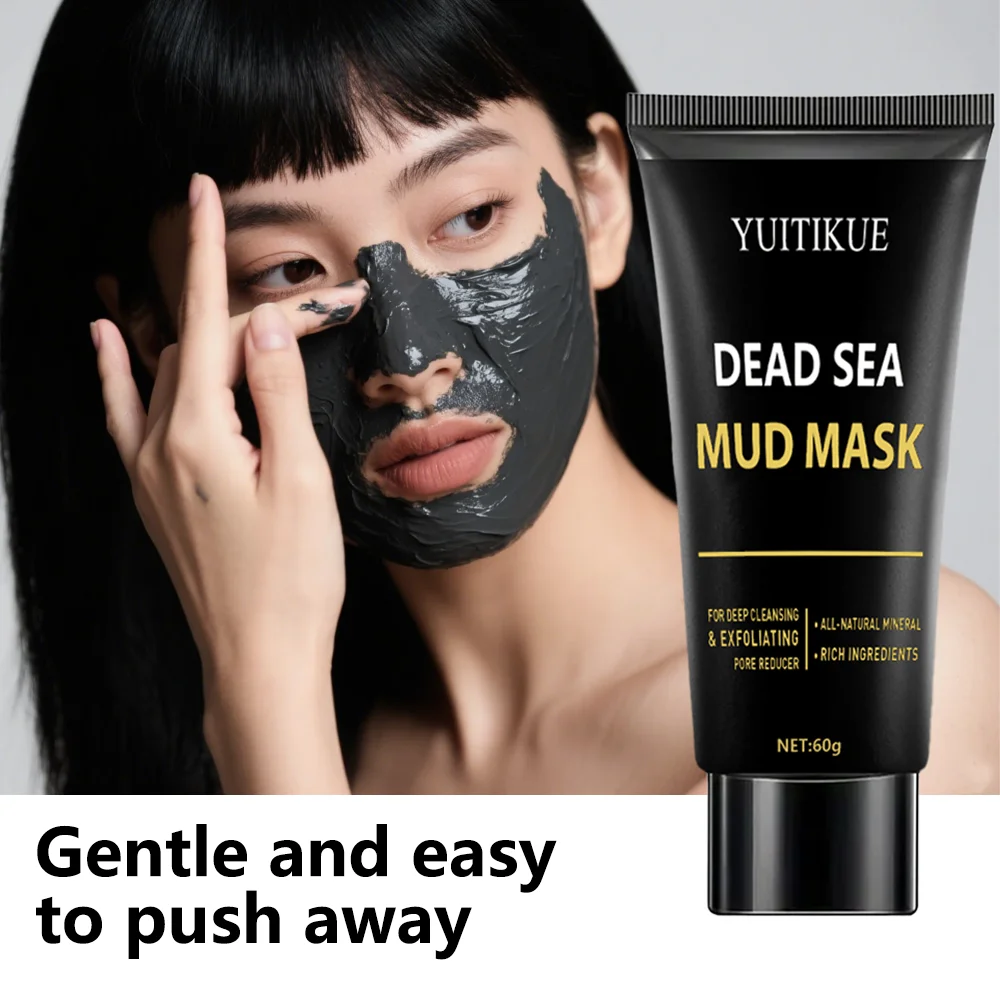 YUITIKEU peel-off mask, deeply cleanses and exfoliates, tightens pores, made from natural ingredients rich in minerals.