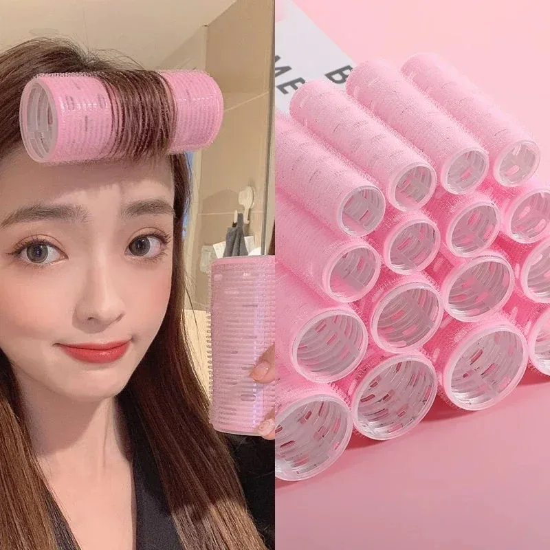 Self-Grip Hair Rollers Heatless Hair Curlers No Heat Bangs Volume Self-adhesive Hook & Loop DIY Styling Tools hair styling tool hair curling tools