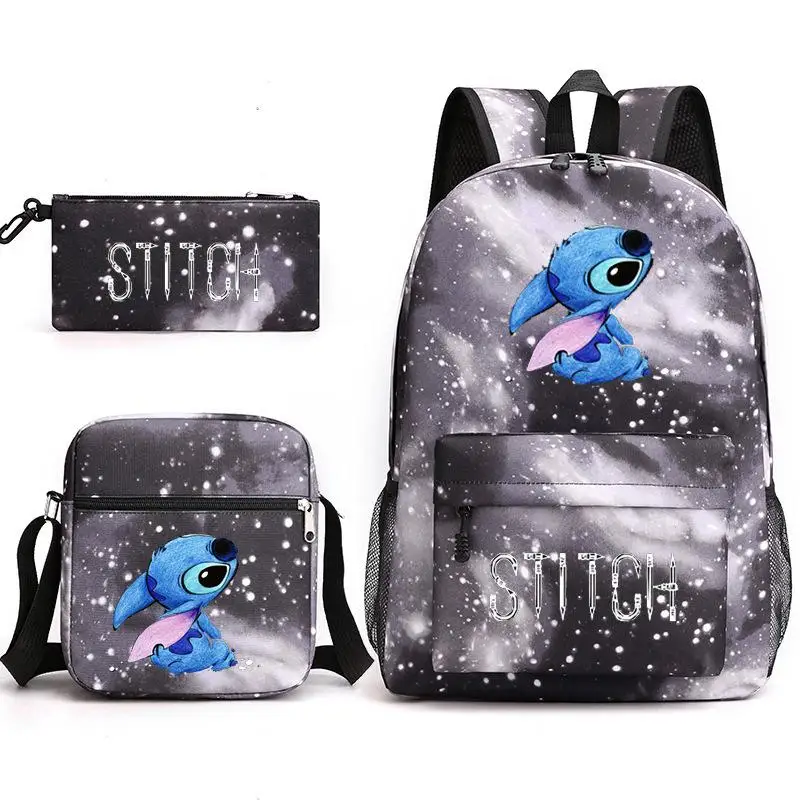 Anime Lilo & Stitch Backpack Shoulder Bag Stitch Pencil Case