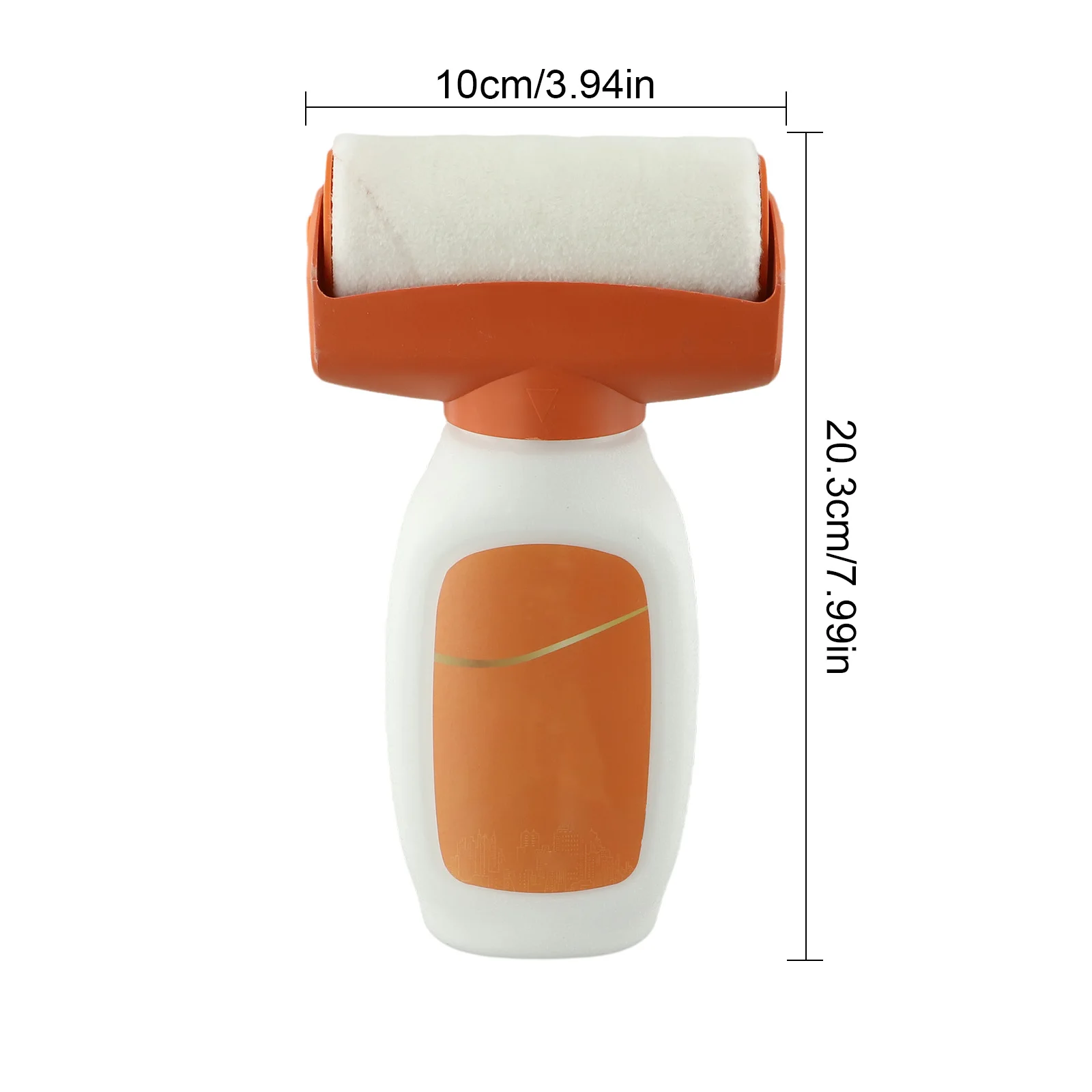 Paint Repair Tool 2-in-1 Roller Paint Home DIY Projects 360 Brushing Capability No Marking Roller For Home Improvement