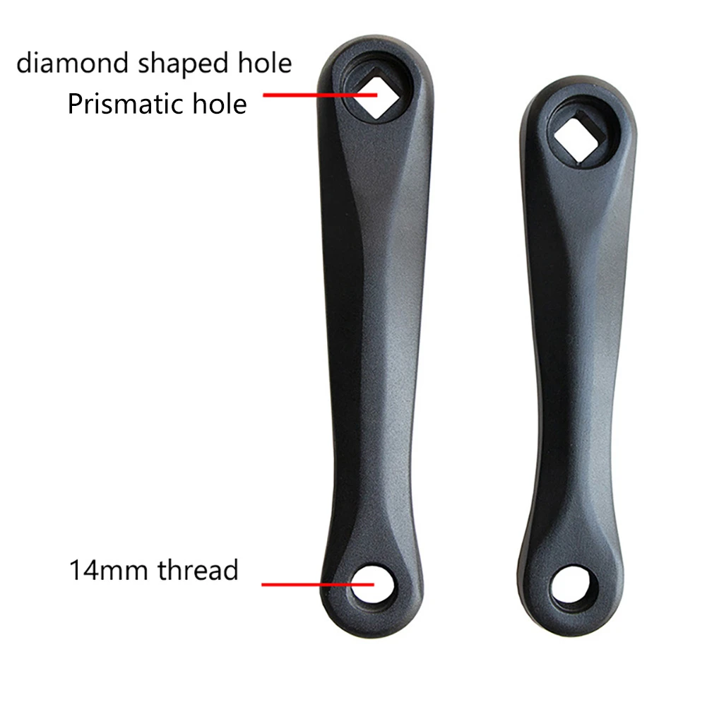 Lightweight Kids Bicycle Crank 140mm/152mm Square Hole Bicycle Crankset