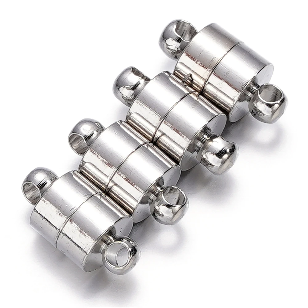 Elegant 6mm Silver/Gold Magnetic Clasp Set