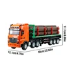 HUINA 1:18 RC Truck 9CH Alloy Remote Control Wood Transporter Light Sound Body Can Be Separated Engineer Vehicle Christmas Gifts 5