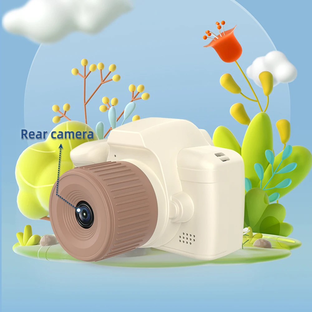 어린이 셀카 카메라, 긴 렌즈, 4000W 픽셀, 2.4 인치 IPS 스크린, 어린이 비디오 녹음기, 카메라, 생일 축제 선물