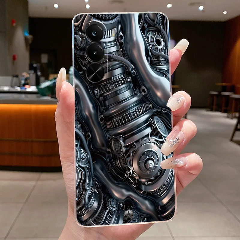 Cute Cool Dragon Transparent Soft Silicone Back Cover Case