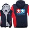 Winter Tamiya Hoodies Zipper Thick Unisex Tamiya Legendary 90's Car Toy Classic Logo Sweatshirt Man Coat Fleece Streetwear 2