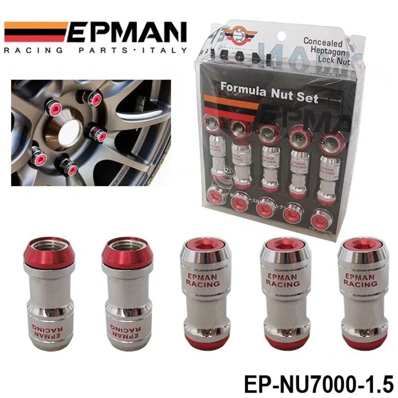Authentic EPMAN Acorn RIM Racing Lug Wheel Nuts Screw M12 X1.5 Or M12 X1.25 20PCS Car For Toyota For Volkswagen EP-NU7000