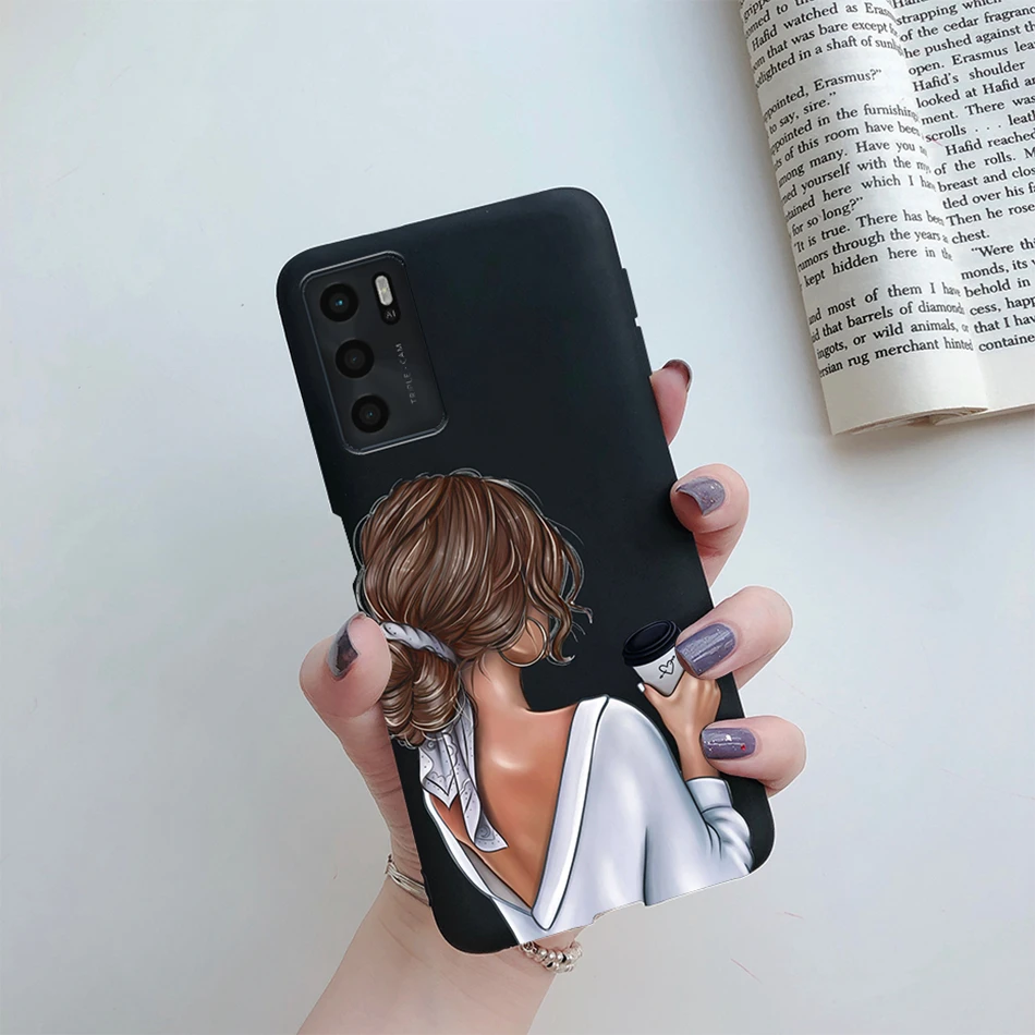 For OPPO A16 A16S 2021 Case Beauty Girls Painted Phone Case For OPPOA16 A 16 CPH2269 A54S 4G CPH2273 Soft Cover Protect Bumper cases for oppo cases