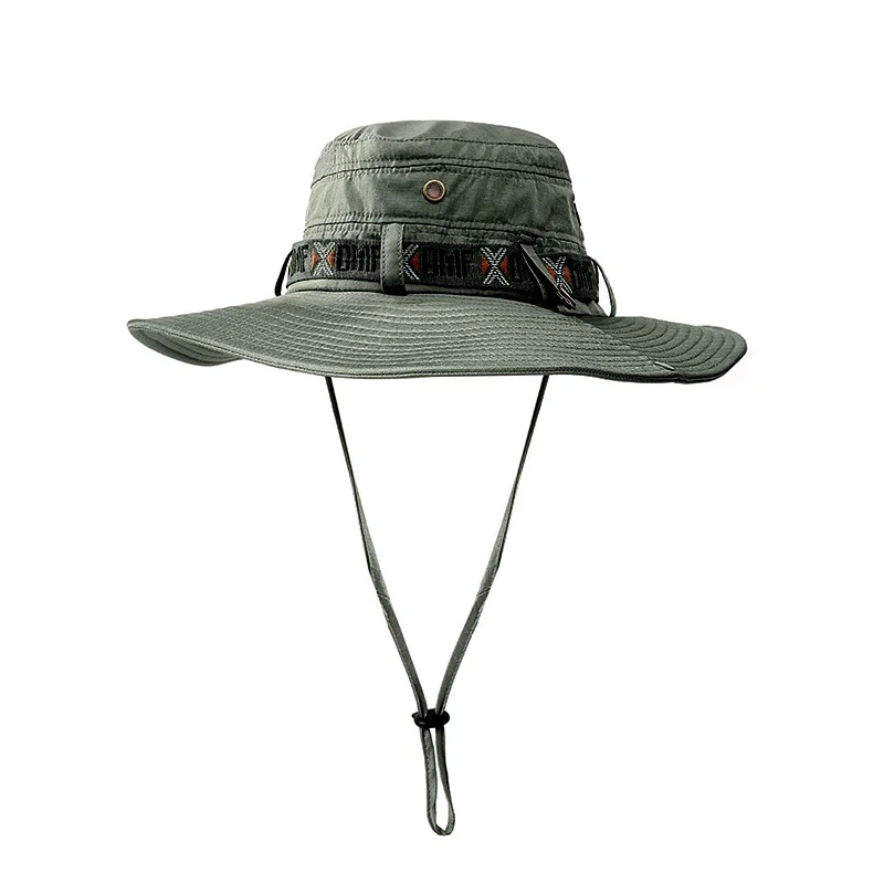 Mens Bucket Hat UV Protection Wide Brim Safari Hunting Hiking Hat