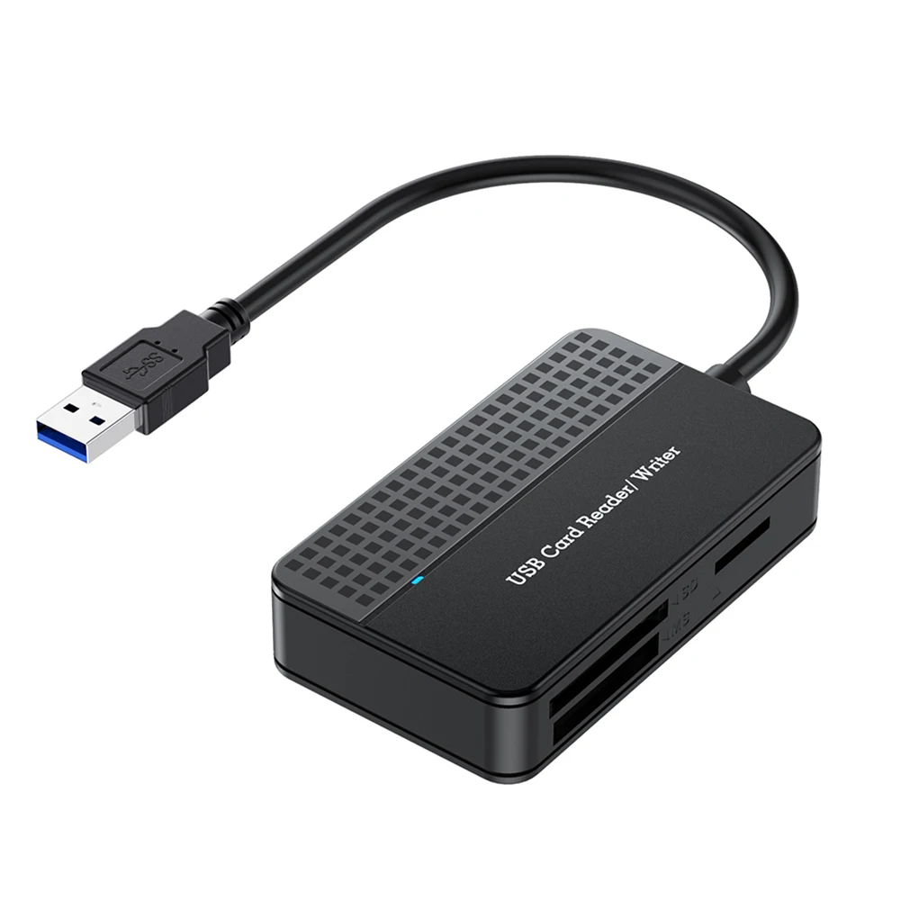 USB 3.0 C타입 USB 카드 라이터, 5Gbps 메모리 스마트 카드 리더, 20cm 케이블 메모리 카드 라이터, SD TF CF MS