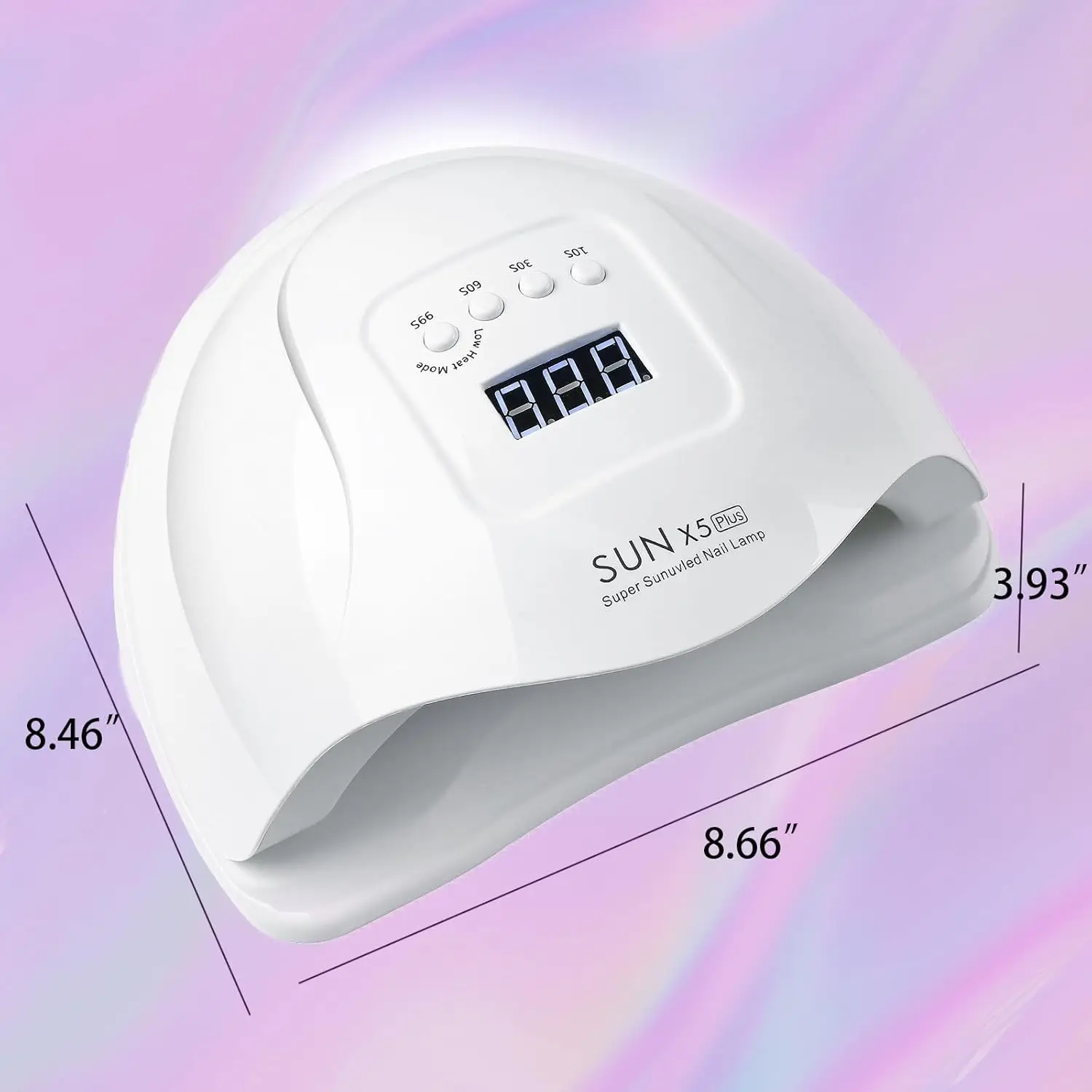 네일 램프 UV 램프 빠른 건조 젤 경화 4 타이머 터치 자동 감지 스크린 LCD 젤 광택 건조기 네일 아트 홈