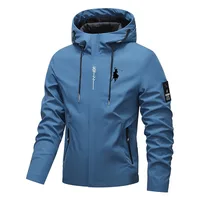 Veste coupe-vent à capuche à manches longues pour homme, style printemps-automne, tendance, décontractée, sportive, pour l'extérieur 5