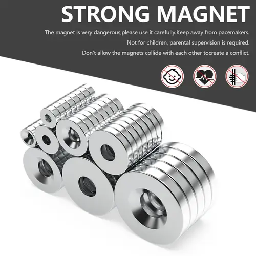 25x3-5mm N35 Super Strong Neodymium Magnet Round with holes NdfeB Powerful Permanent Magnetic imanes Refrigerator Magnets - Image 5