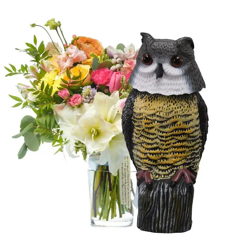 Owl Animal Figure Realistic Owls To Scare Away Squirrels Effective Owl