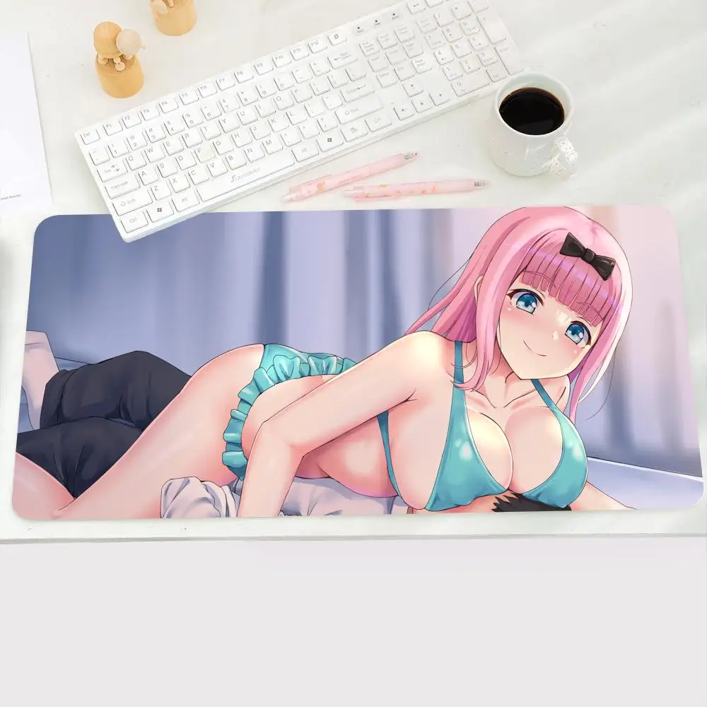 thumbnail image 1 of Bonita alfombrilla de ratón de Anime Hentai de lujo para chica, alfombrilla de goma para teclado de Gamer, alfombrilla de escritorio grande de oficina para Juegos de PC suave portátil, 1 of 5