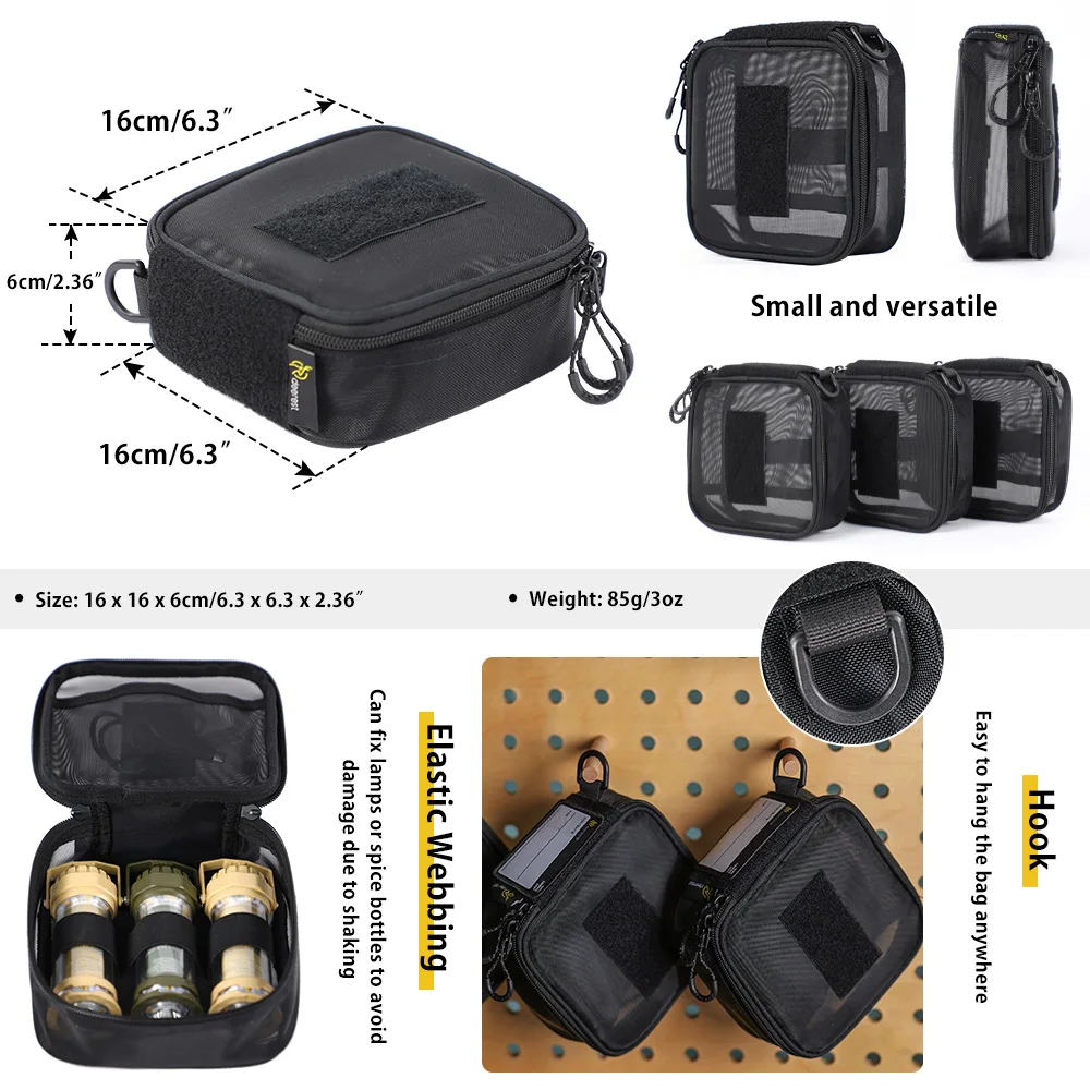 Outdoor Camping Storage Bag Deerest Breathable Multifunctional Picnic Tableware Medical Drain Mesh storage bag camping storage bag camping cookware bag